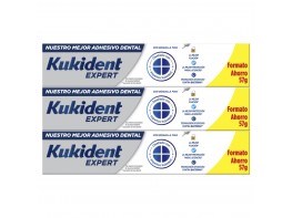 Imagen del producto Kukident Expert pack crema adhesiva sabor fresco 3x57g