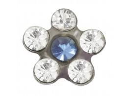 Imagen del producto Prim pendientes inverness 119C Flor natural azul