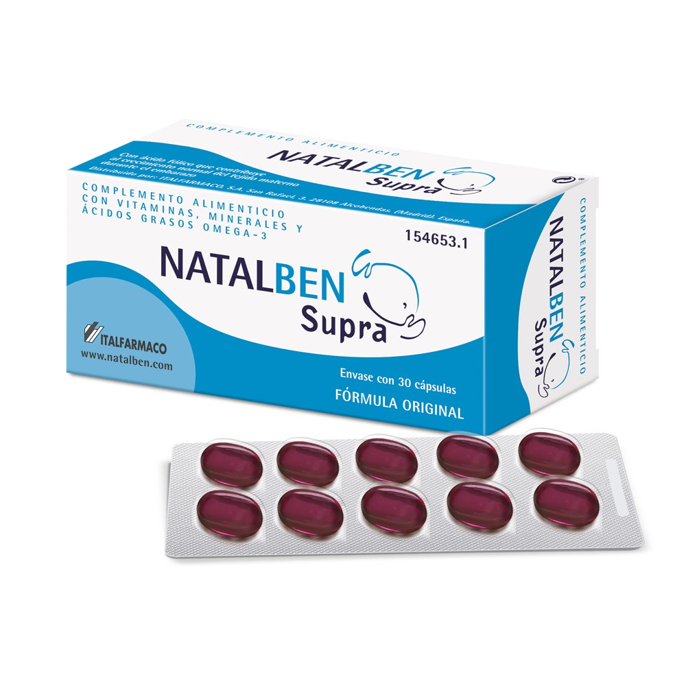 Natalben supra 30 cápsulas