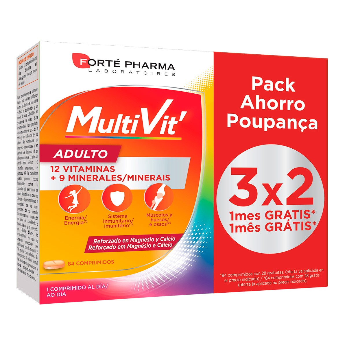 Forte pharma energy multivit adulto 84 comprimidos