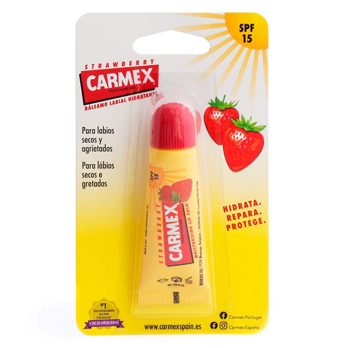Carmex Bálsamo labial fresa tubo 10g